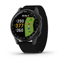 Garmin Approach® S50 - Slate Aluminium Bezel with Black ComfortFit Band- Great Outdoors Ireland