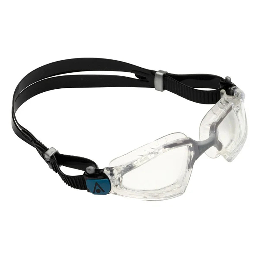 Dive deeper with Aquasphere's Kayenne Pro Goggle in Transparent Grey Lens Clear, offering clarity and comfort for your aquatic adventures.