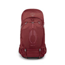 Osprey Aura AG 65 Backpack back view, Berry Sorbet