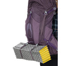 Osprey Aura AG 65 Backpack hip belt detail, Enchantment Purple