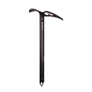 Black ice axe with a visible Blue Ice brand logo on a white background