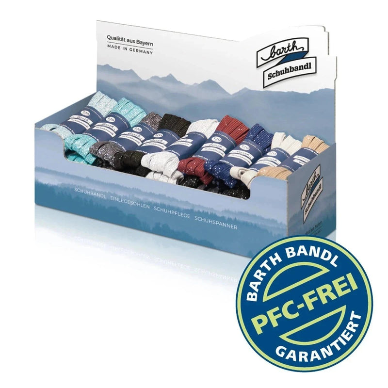 Barth 180cm 4mm Magic Round Laces - 772 Black Fleck  