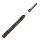 Barth 180cm 7mm Semicircular Laces - 302 Brown/Sand Stripe  