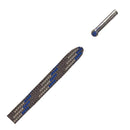 Barth 150cm 7mm Semicircular Laces - 296 Grey/Blue Stripe  
