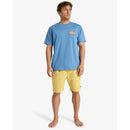 Billabong Crayon Wave Short Sleeved Tee - Carolina Blue  