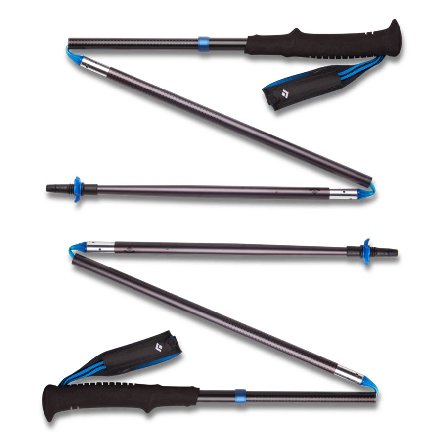 Tackle the toughest trails with Black Diamond Distance Z poles—lightweight, durable, and built for serious trekkers. Enhance your hiking experience with reliable support and stability.