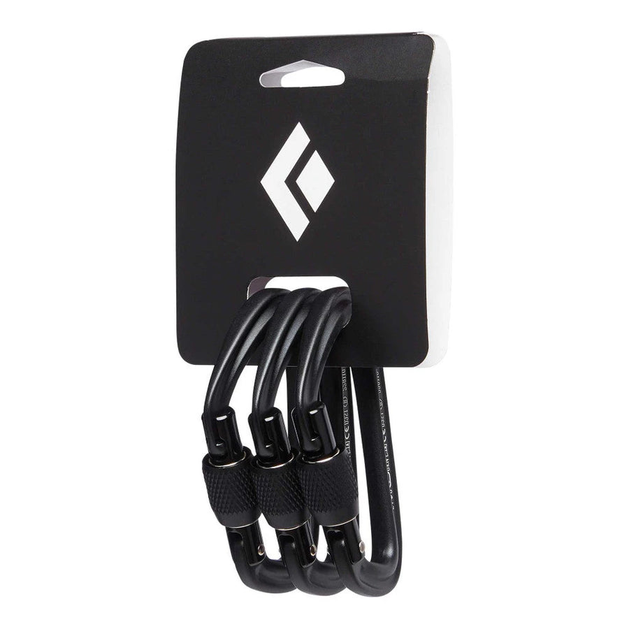 HotForge Screwgate Carabiner 3-Pack in Black

