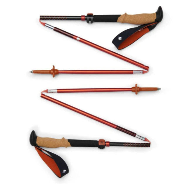 Black Diamond Pursuit FLZ Trekking Poles - Black/Octane  