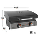 Blackstone 22" Omnivore Stainless Front Panel Tabletop Griddle with Hood  