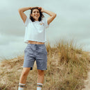 Bleubird Road Out Cropped Tee  