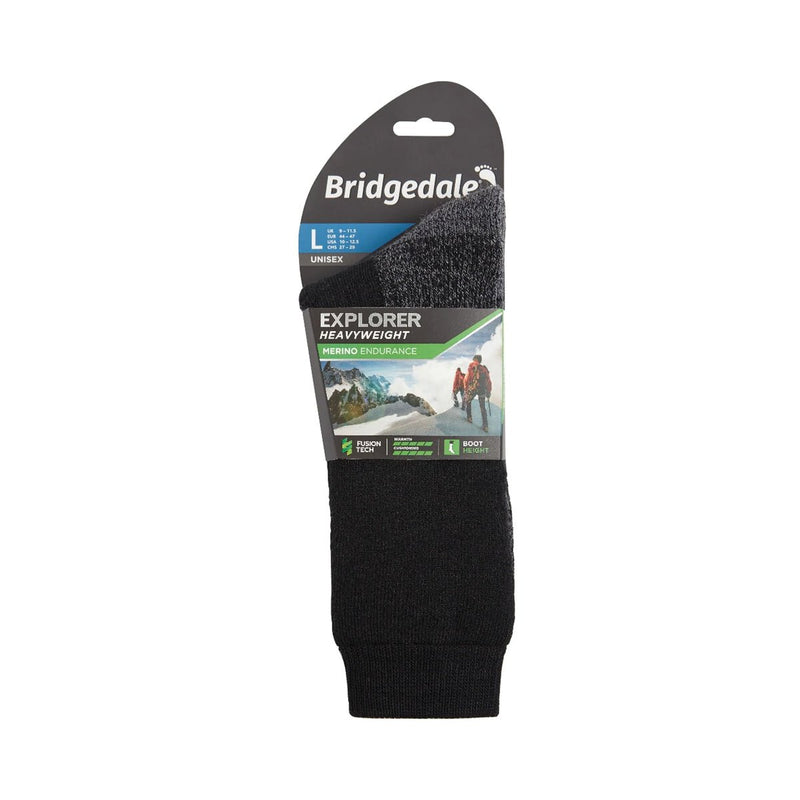 Bridgedale Heavyweight Merino Performance - Black - Great Outdoors Ireland