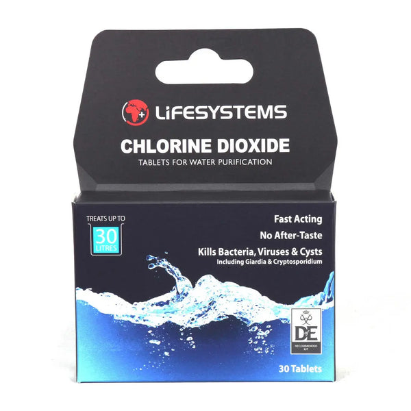 Lifesystems Chlorine Dioxide Water Purification Tablets- Great Outdoors Ireland