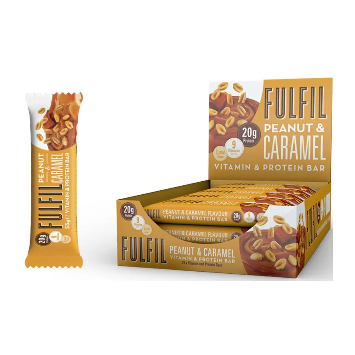 Fulfil Chocolate Peanut And Caramel Protein And Vitamin Bar