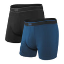 SAXX Daytripper Boxer Brief 2 Pack - Black/City Blue Heather- Great Outdoors Ireland
