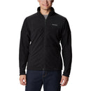 Model wearing a Columbia Men's Basin Trail III Full Zip Fleece Jacket available from Great Outdoors