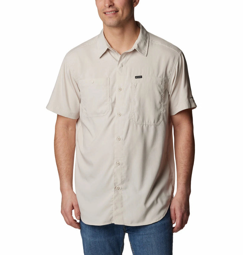 Columbia Men's Silver Ridge™ Utility Lite Short Sleeve Shirt - Dark Stone Great Outdoors Ireland