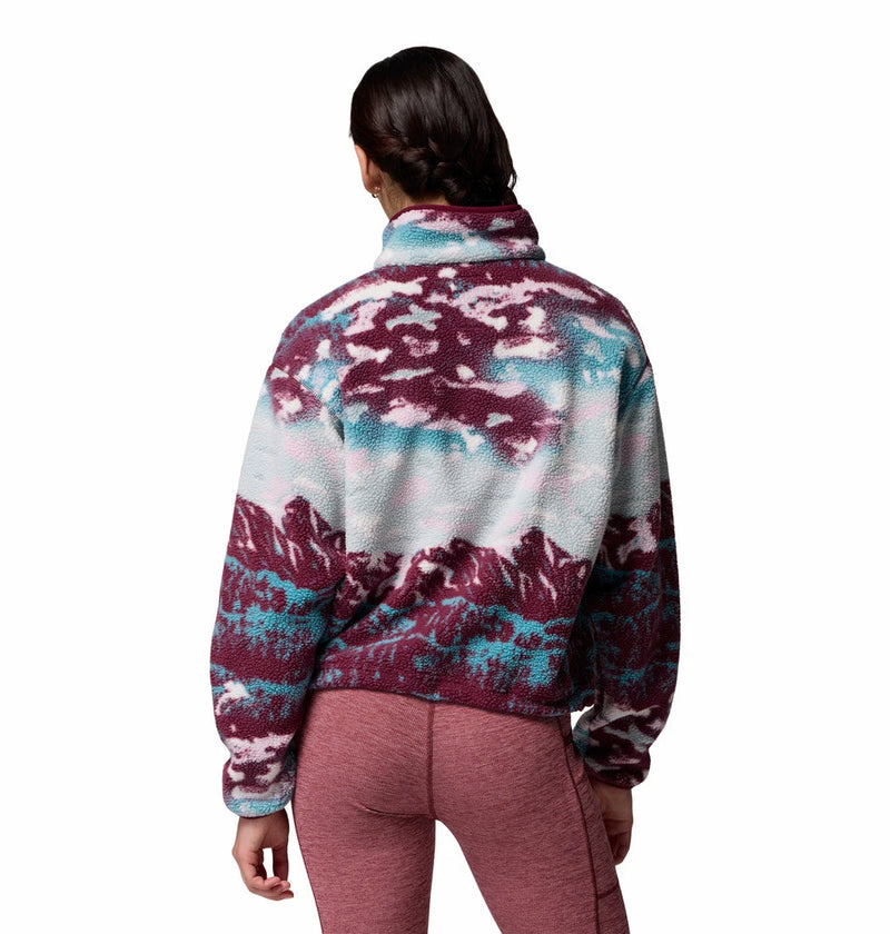 Columbia Women's Helvetia™ II Cropped Sherpa Half Snap Printed Fleece  