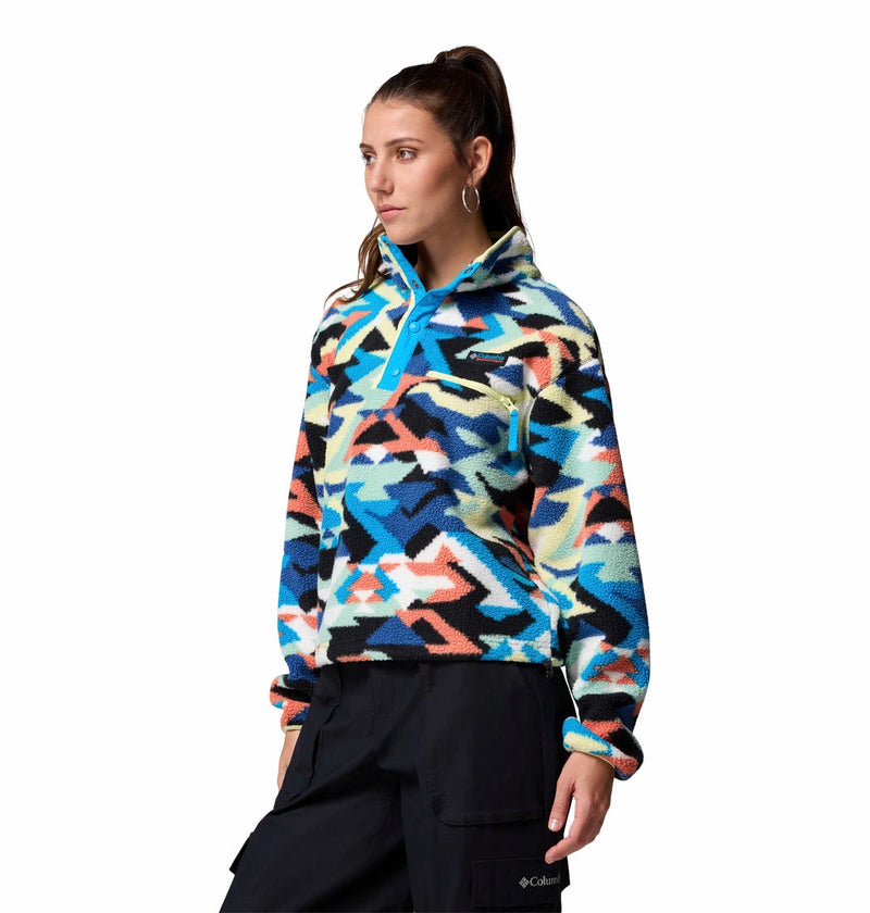 Columbia Women's Helvetia™ II Cropped Sherpa Half Snap Printed Fleece  