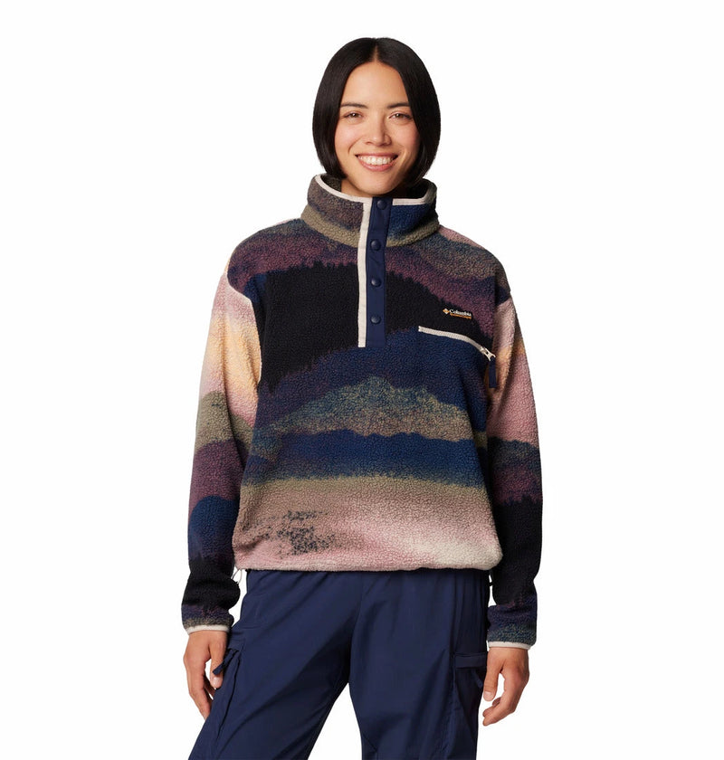 Columbia Women's Helvetia™ II Cropped Sherpa Half Snap Printed Fleece  