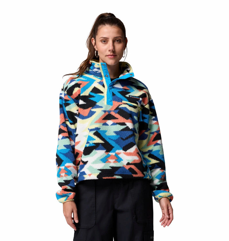 Columbia Women's Helvetia™ II Cropped Sherpa Half Snap Printed Fleece  