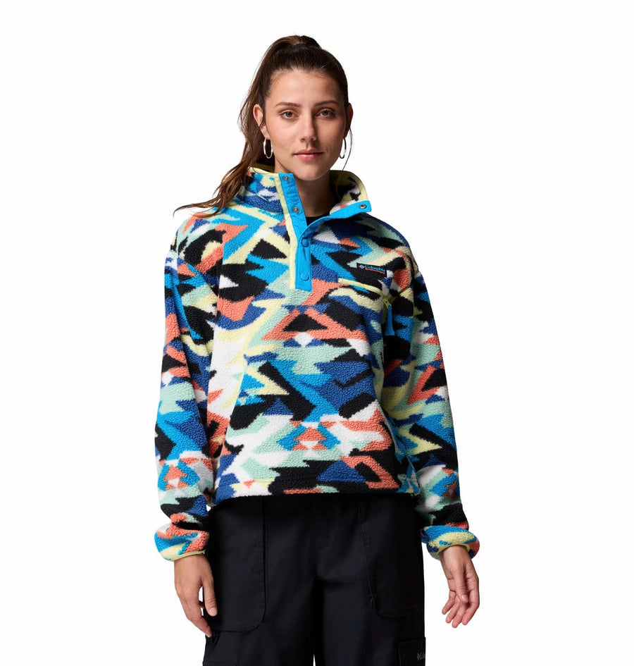 Columbia Women's Helvetia™ II Cropped Sherpa Half Snap Printed Fleece  