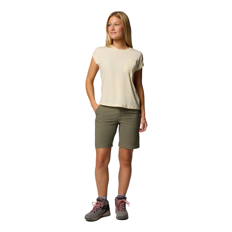 Columbia Women's Leslie Falls™ Long Short II - Stone Green  