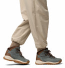 Columbia Women's Newton Ridge Plus Waterproof Hiking Boot worn, full length, Sedona Sage