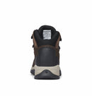 Columbia Women's Newton Ridge Plus Waterproof Hiking Boot back view, Cordovan 