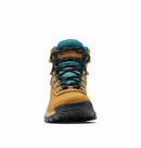 Columbia Women's Newton Ridge Plus Waterproof Hiking Boot front view, Elk/River Blue 
