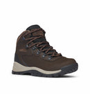 Columbia Women's Newton Ridge Plus Waterproof Hiking Boot three-quarter view, Cordovan 