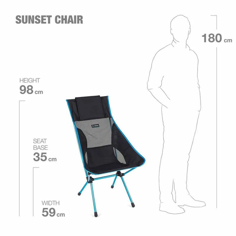 Sunset Chair - Black/Cyan