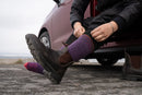 Darn Tough Hiker Micro Crew Midweight Hiking Sock - Plum  