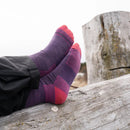 Darn Tough Hiker Micro Crew Midweight Hiking Sock - Plum  