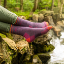 Darn Tough Hiker Micro Crew Midweight Hiking Sock - Plum  