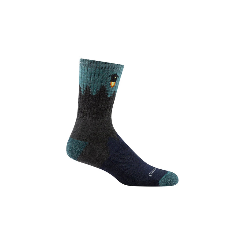 Darn Tough Number 2 Micro Crew Midweight Hiking Sock - Grey  