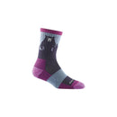 Darn Tough Bear Town Micro Crew Lightweight Hiking Sock - Purple  