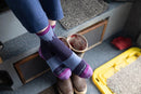 Darn Tough Bear Town Micro Crew Lightweight Hiking Sock - Purple  