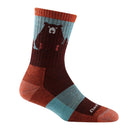 Darn Tough Bear Town Micro Crew Lightweight Hiking Sock - Burgundy  