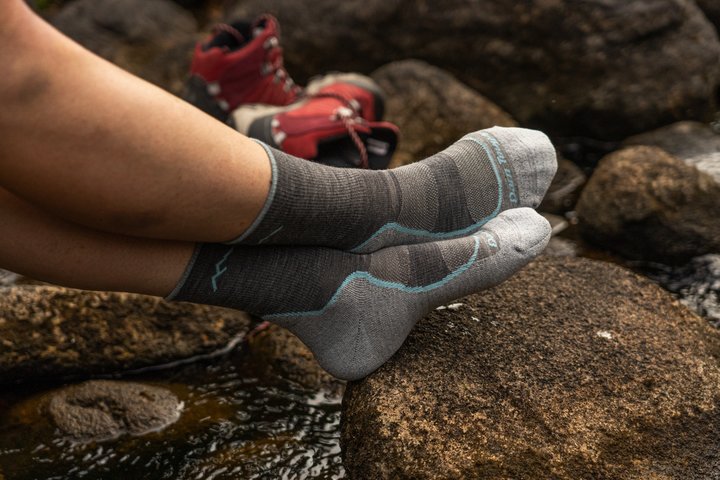 Darn Tough Light Hiker Micro Crew Hiking Sock - Slate  