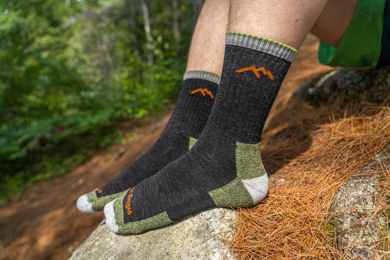 Hiker Micro Crew Midweight Hiking Sock - Lime