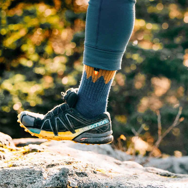 Darn Tough Number 2 Micro Crew Midweight Hiking Sock - Denim  