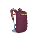 Osprey Daylite Backpack side profile, Moody Burgundy