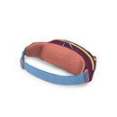 Osprey Daylite Waist Pack back view, Moody Burgundy