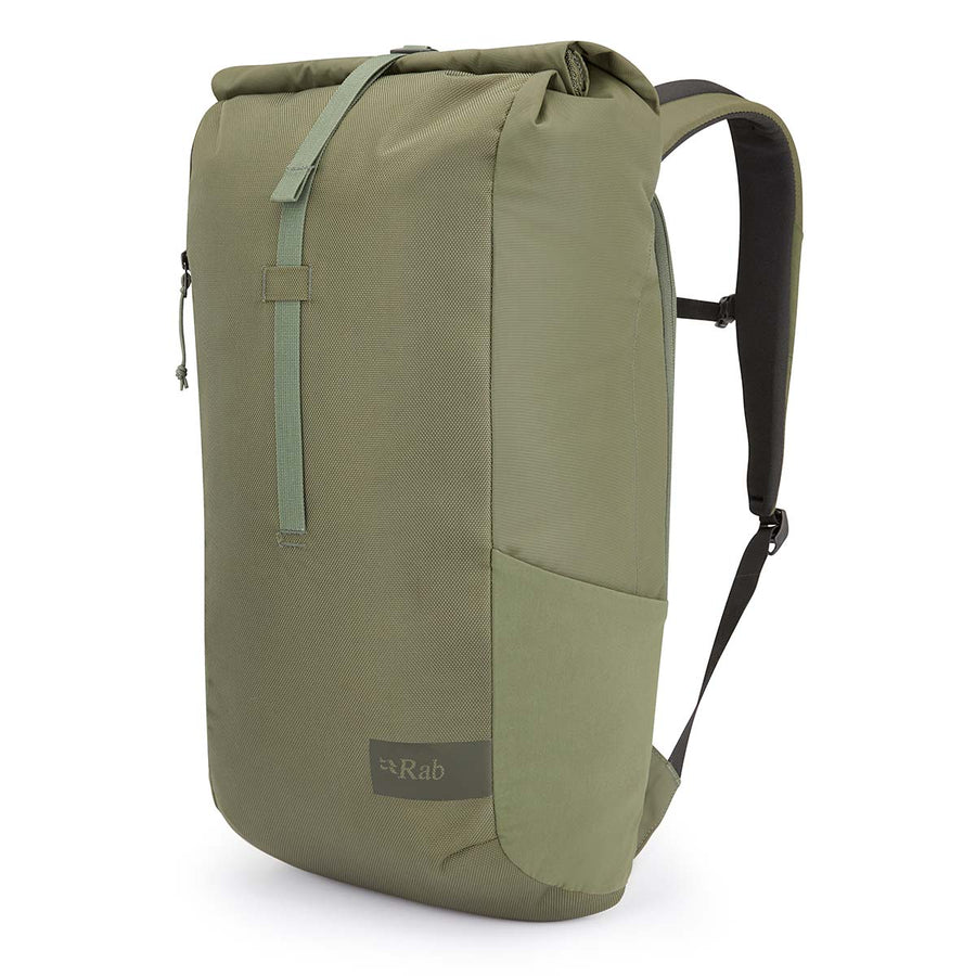 Rab Depot 25L Day Pack front flat lay, Dark Olive