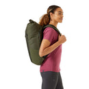 Rab Depot 25L Day Pack worn, side profile, Dark Olive