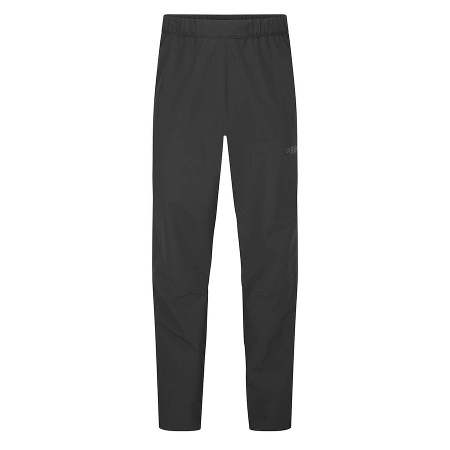 Men's Downpour Waterproof Pants front flat lay, Black