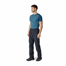 Men's Downpour Waterproof Pants full length front, Black
