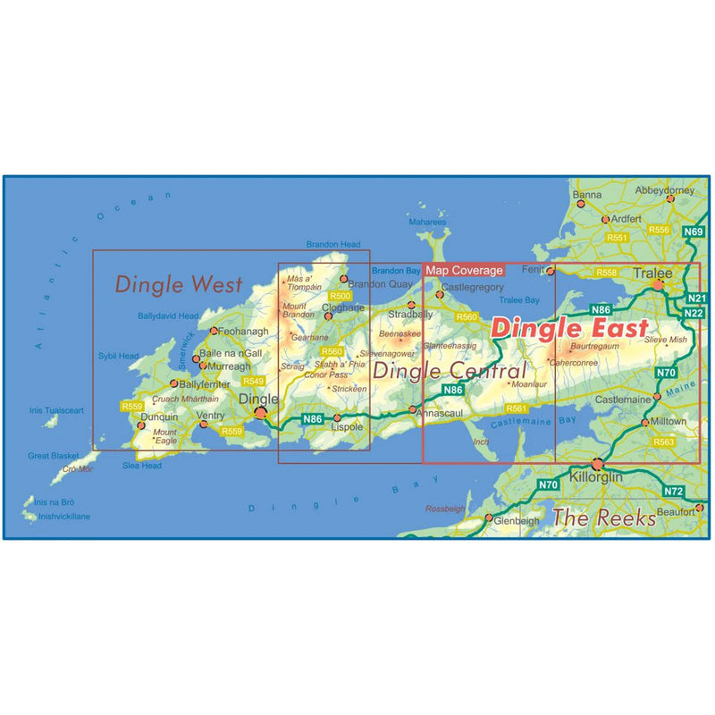 East West Mapping Waterproof Dingle East 1:25k Map  
