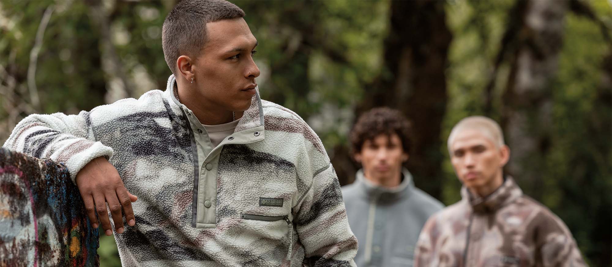 Men's Helvetia II Printed Half Snap Fleece in terrain
