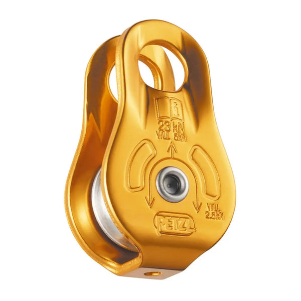 Petzl Fixe Pulley with Fixed Side Plates - Yellow Great Outdoors Ireland